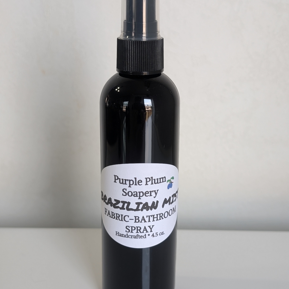 Brazilian Mist Purple Plum Soapery Fabric Bathroom Spray-4.5 oz.
